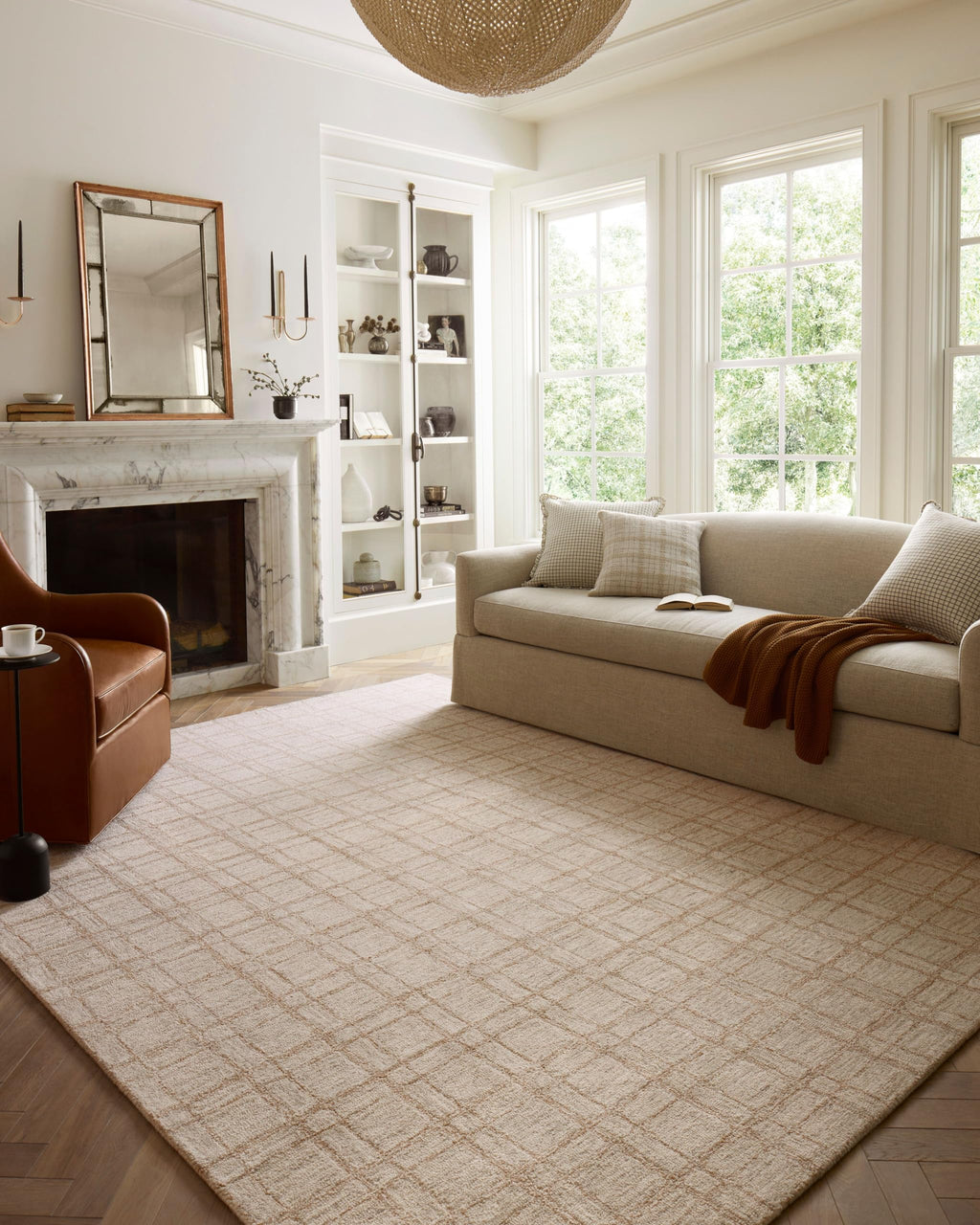 Loloi Chris Loves Julia Polly Collection POL-10 Khaki/Sand 8'-6" x 11'-6" Area Rug