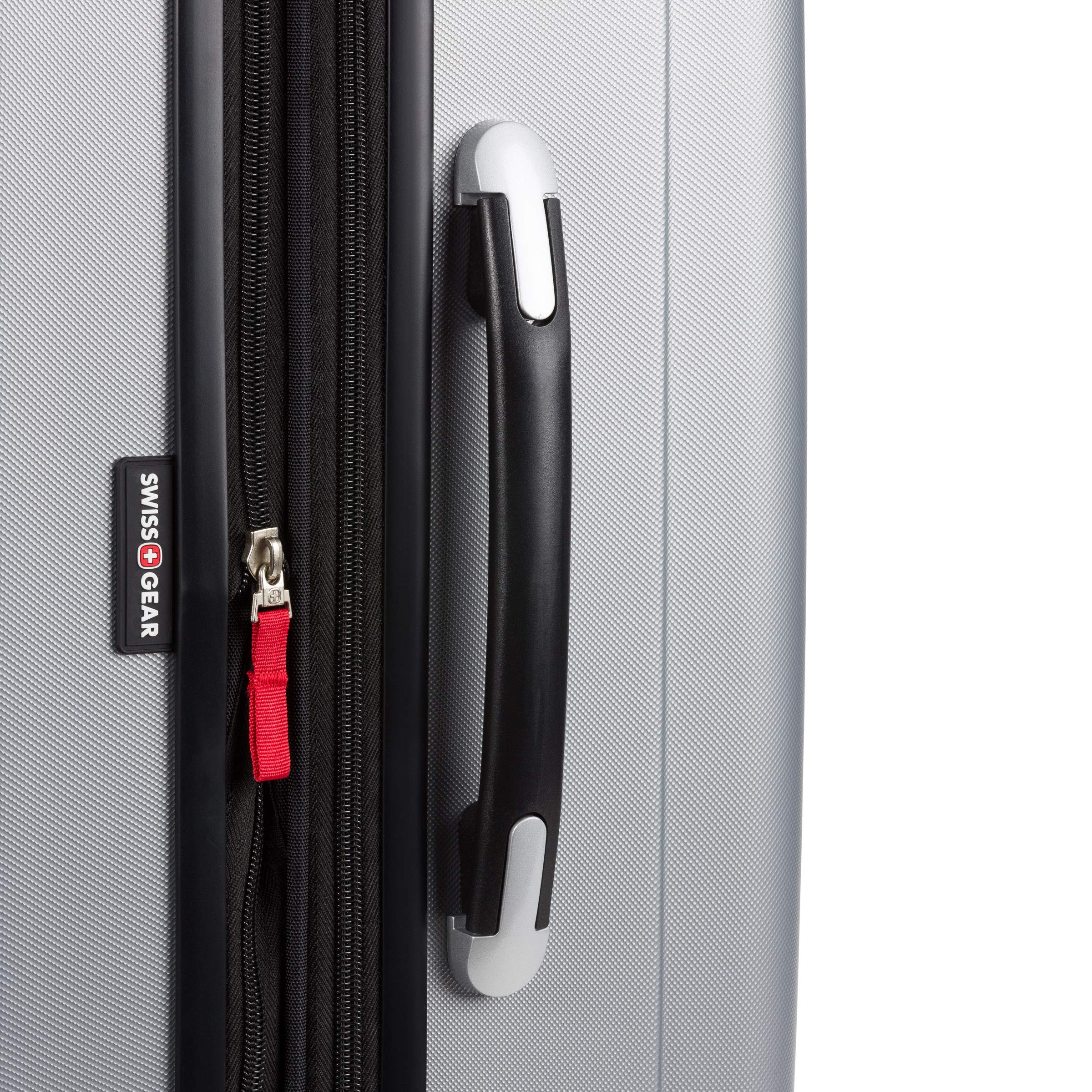 SwissGear 7585 Hardside Expandable Luggage with Spinner Wheels, Silver, 3-Piece Set (19/23/27)