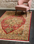 Unique Loom Sahand Collection Area Rug - Arsaces (10' 6" x 16' 5" Rectangle, Red/ Brown)