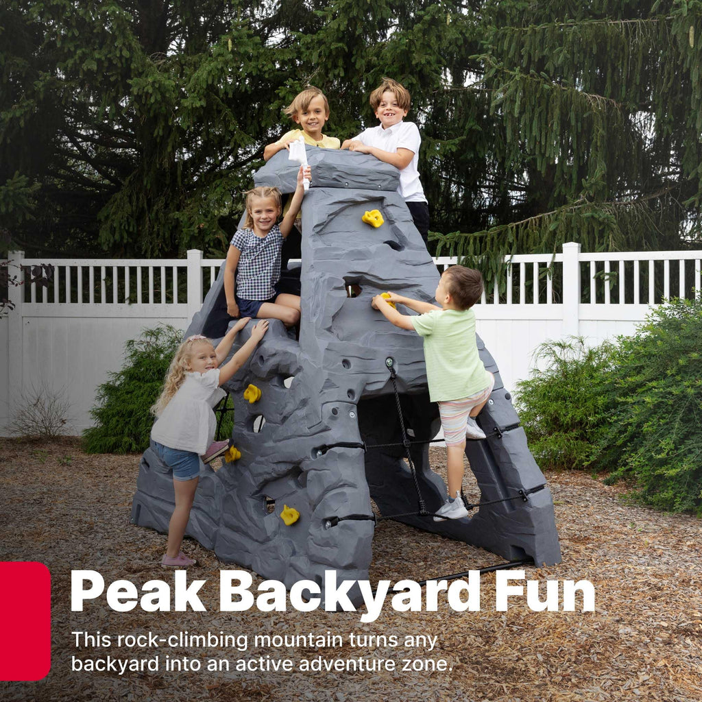Step2 Skyward Summit for Kids, Climbing Wall Playset for Toddlers, Ages 4 –8 Years Old, Easy to Assemble Kids Outdoor Playground for Backyard