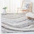 SAFAVIEH Cyrus Shag Collection Area Rug - 9' x 12', Ivory & Grey, Modern Abstract Design, Non-Shedding & Easy Care, 0.8-inch Thick Ideal for High Traffic Areas in Living Room, Bedroom (CYR124A)