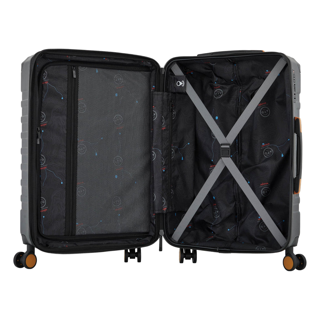 Wrangler ATG Outland Expandable Hardside Luggage, Jet Black, 3 Piece Set