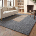 SAFAVIEH Area Rug 9x12 - Natura Collection - Large - Dark Grey, Handmade Wool Blend, Textured Design, Ideal for Living Room, Bedroom, Dining Space (NAT620H)