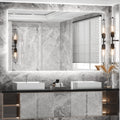 TETOTE 48 x 24 Inch LED Backlit Mirror Bathroom with Light,Anti-Fog,Dimmable,CRI90+,Makeup Vanity Mirror,Lighted Mirror(Horizontal/Vertical)