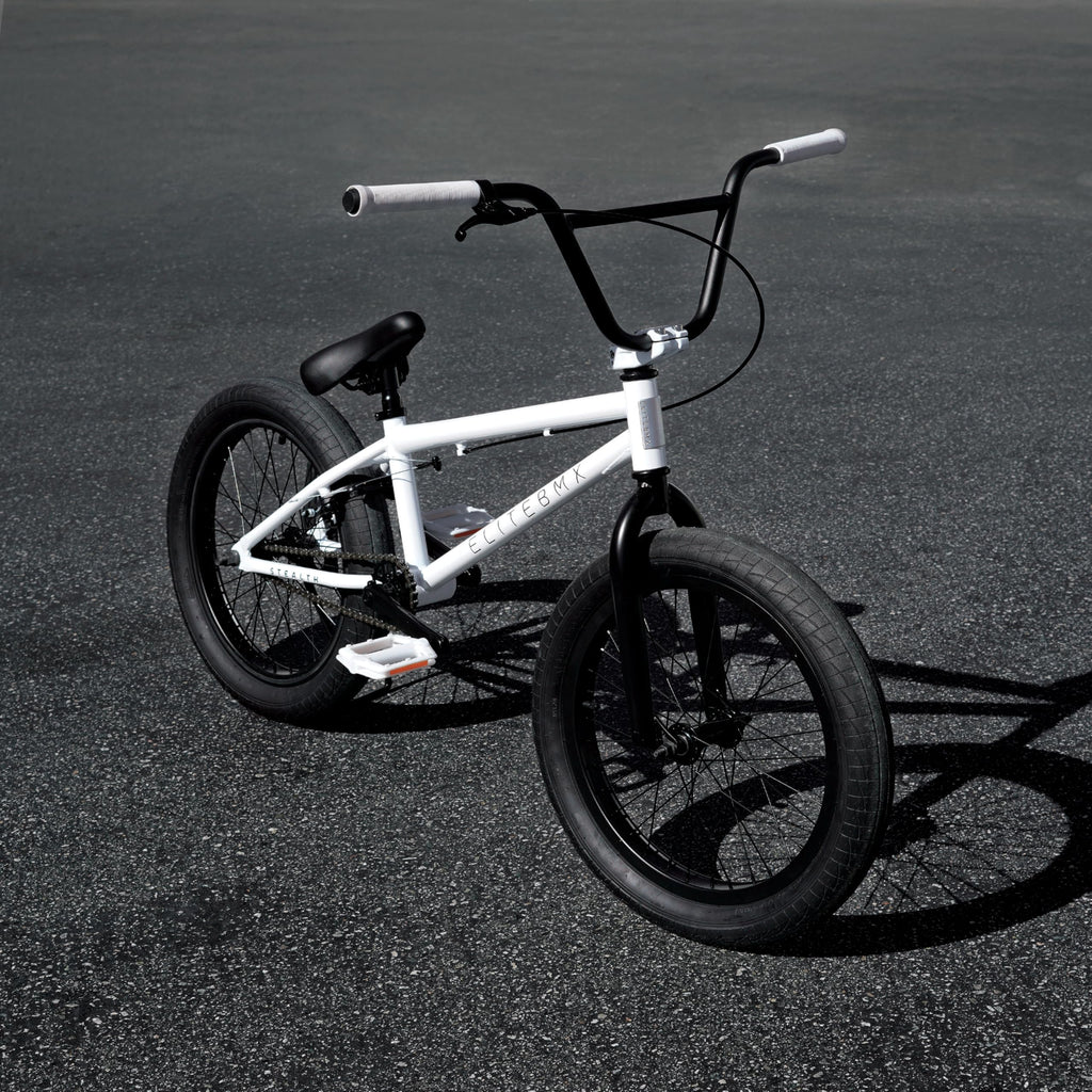 Elite BMX Freestyle Bike, Durable Steel Frame, Available in 16", 18", and 20" Sizes. New Sizes 26" and 29" BMX Bicycles. (White, 20")