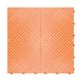 Swisstrax Ribtrax Smooth PRO Interlocking Garage Floor Tiles, 15.75 x 15.75-Inch, Tropical Orange, 24 Piece Set