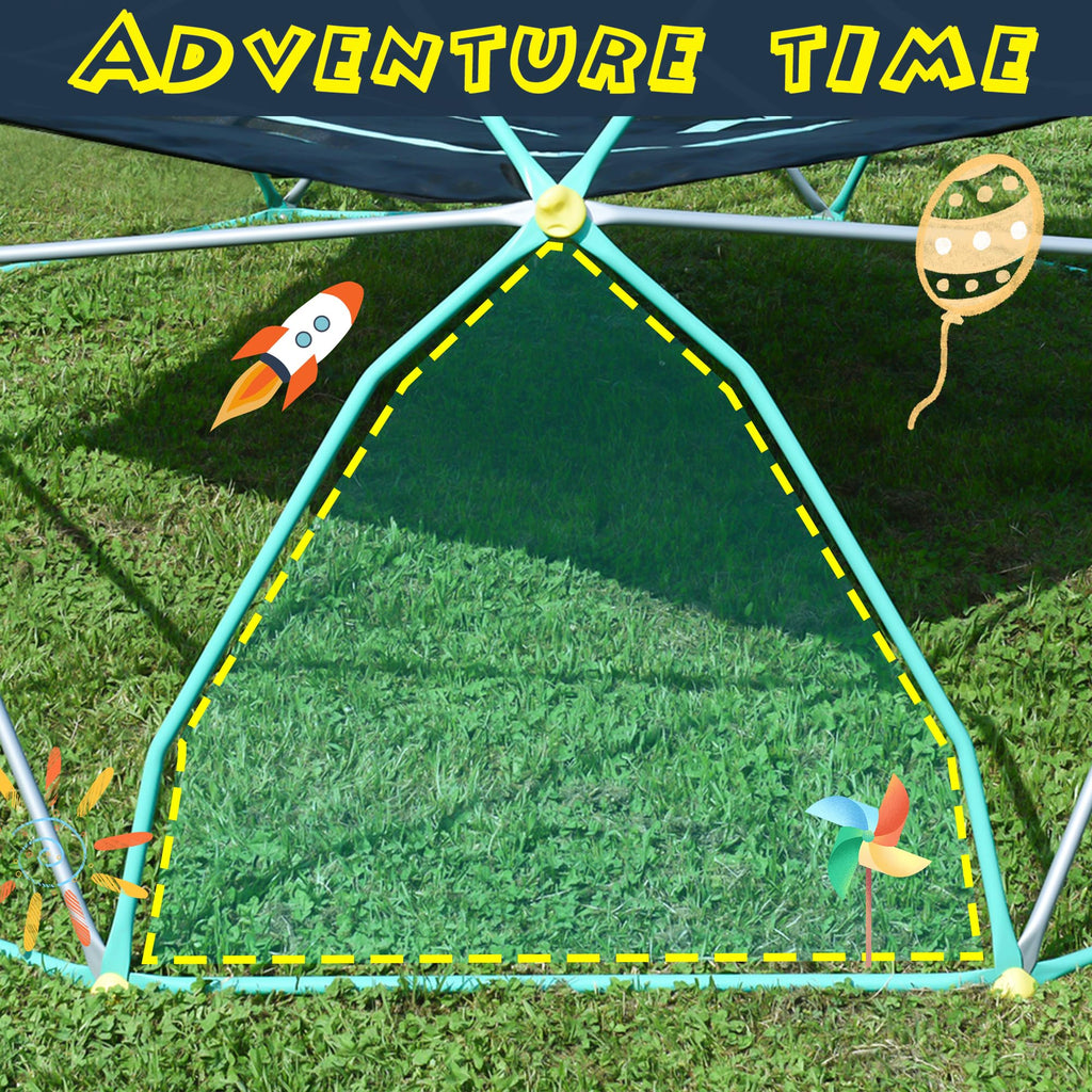 Virubi 13 FT Climbing Dome for Kids 3 +, Geometric Dome Climber Play Center - Supports 1000LBS Outdoor Playset, Easy Assembly and Move