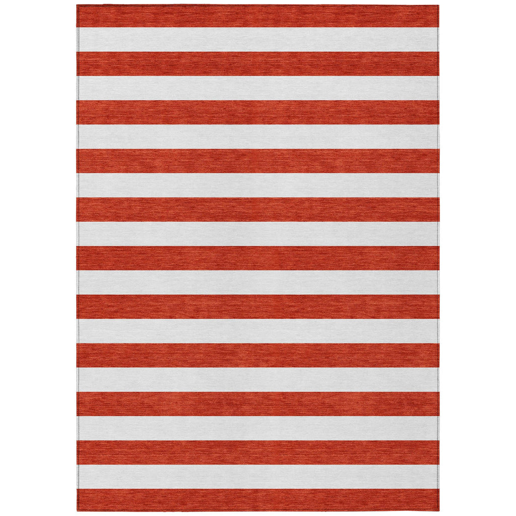 Addison Rugs Chantille ACN528 Red 9' x 12 Indoor Outdoor Area Rug, Stain Resistant, Machine Washable, Non Shedding, Bedroom, Living Room, Dining Room, Kitchen Rug