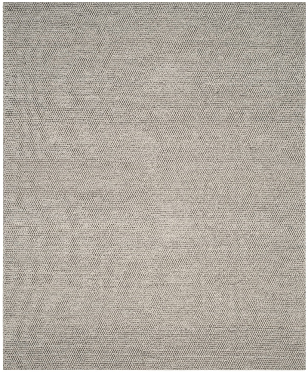 SAFAVIEH Area Rug 6x9 - Natura Collection - Silver, Handmade Wool Blend, Textured Design, Ideal for Living Room, Bedroom, Dining Space (NAT620C)