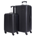Travelers Club Cosmo Luggage, Black-2 Piece Set (28"/20")