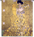 PCW - Woman In Gold Adele Bloch-Bauer by Gustav Klimt | Woven Tapestry Wall Art Hanging | Woman in Gold Austrian | 100% Cotton USA Size 58x52