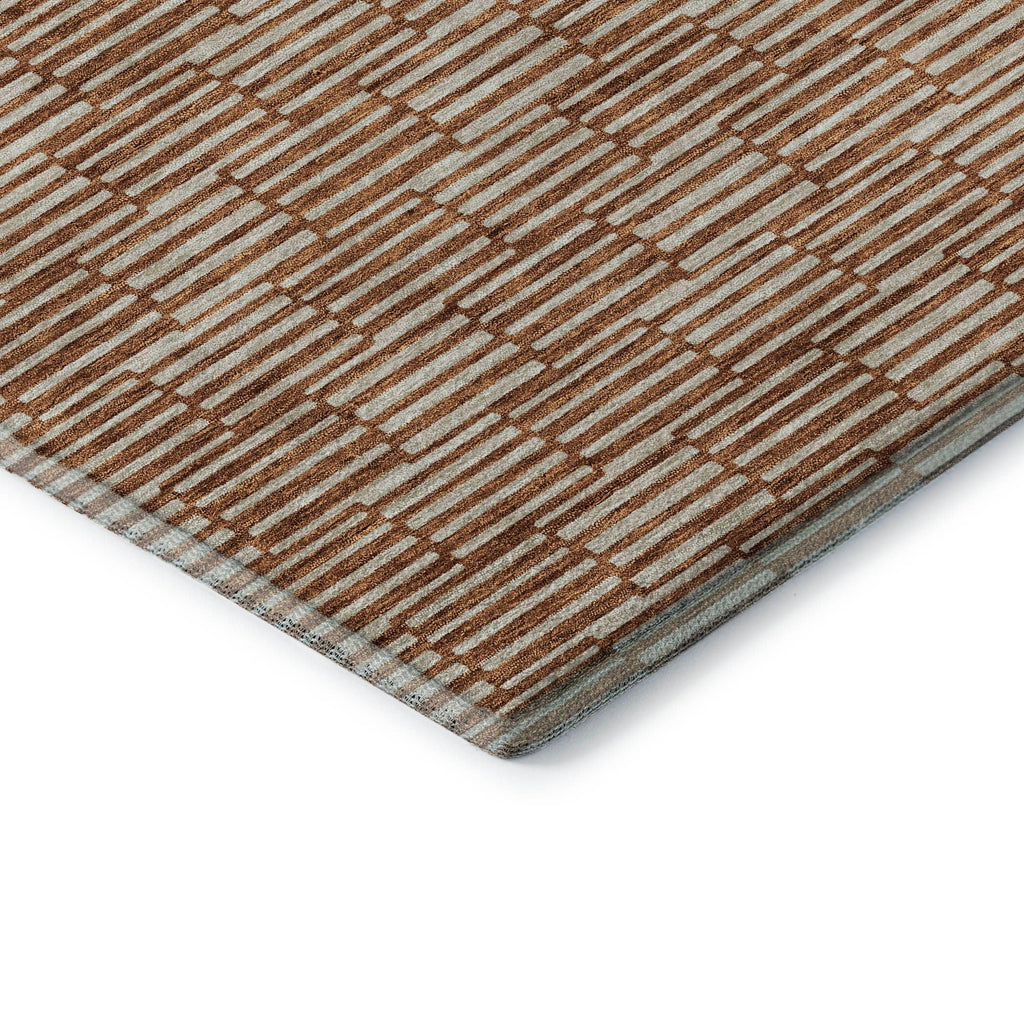 Addison Rugs Mayfield AMF918 Paprika 8' x 8' Indoor Premium Machine Washable Runner Rug, Silky Soft, Easy Clean, Non Shedding, Bedroom, Living Room, Dining Room, Kitchen, Patio Rug