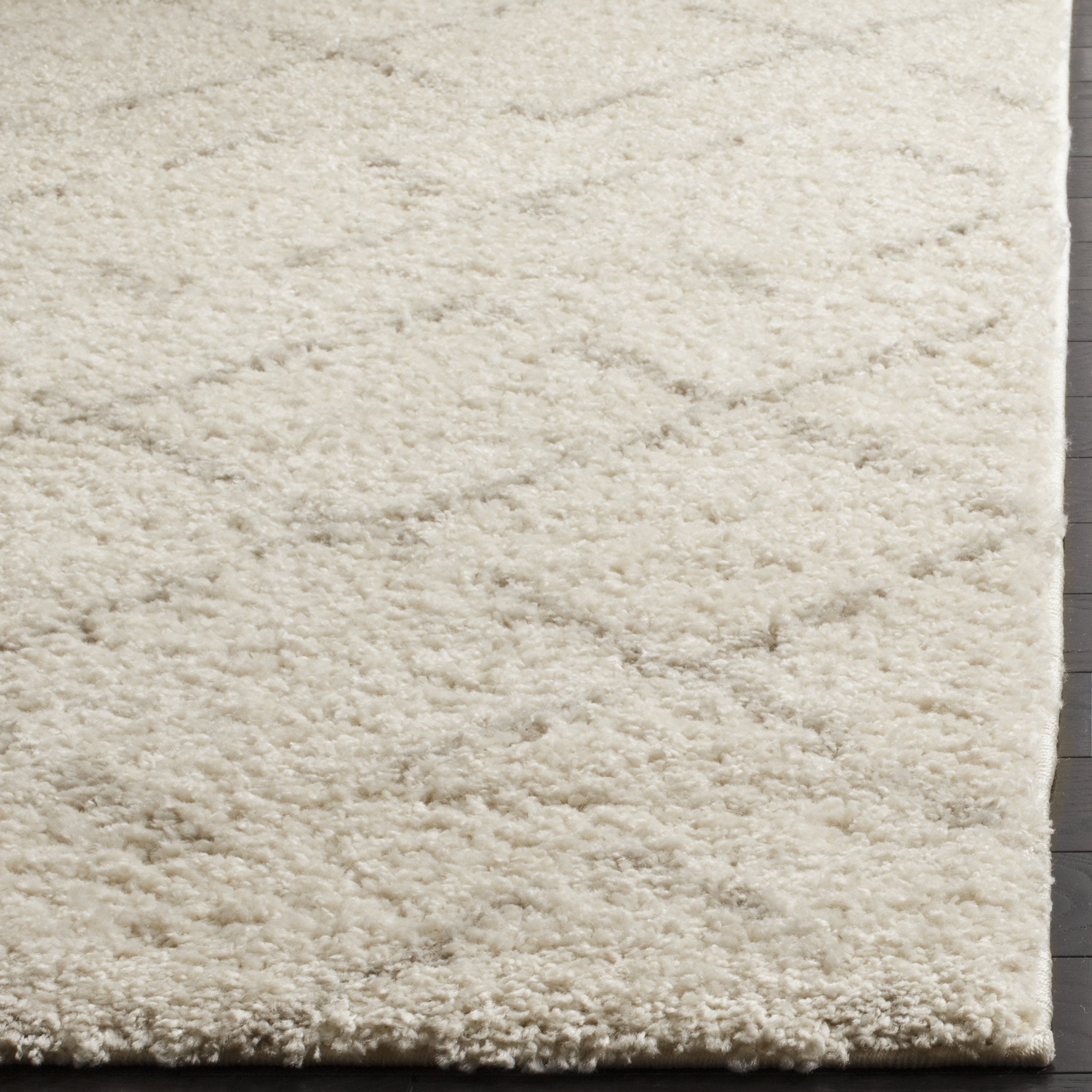 SAFAVIEH Area Rug 10x14 - Arizona Shag Collection - Large - Ivory & Beige, Moroccan Boho Design, Non-Shedding & Easy to Clean, Ideal for Living Room, Bedroom, Dining Space (ASG743A)
