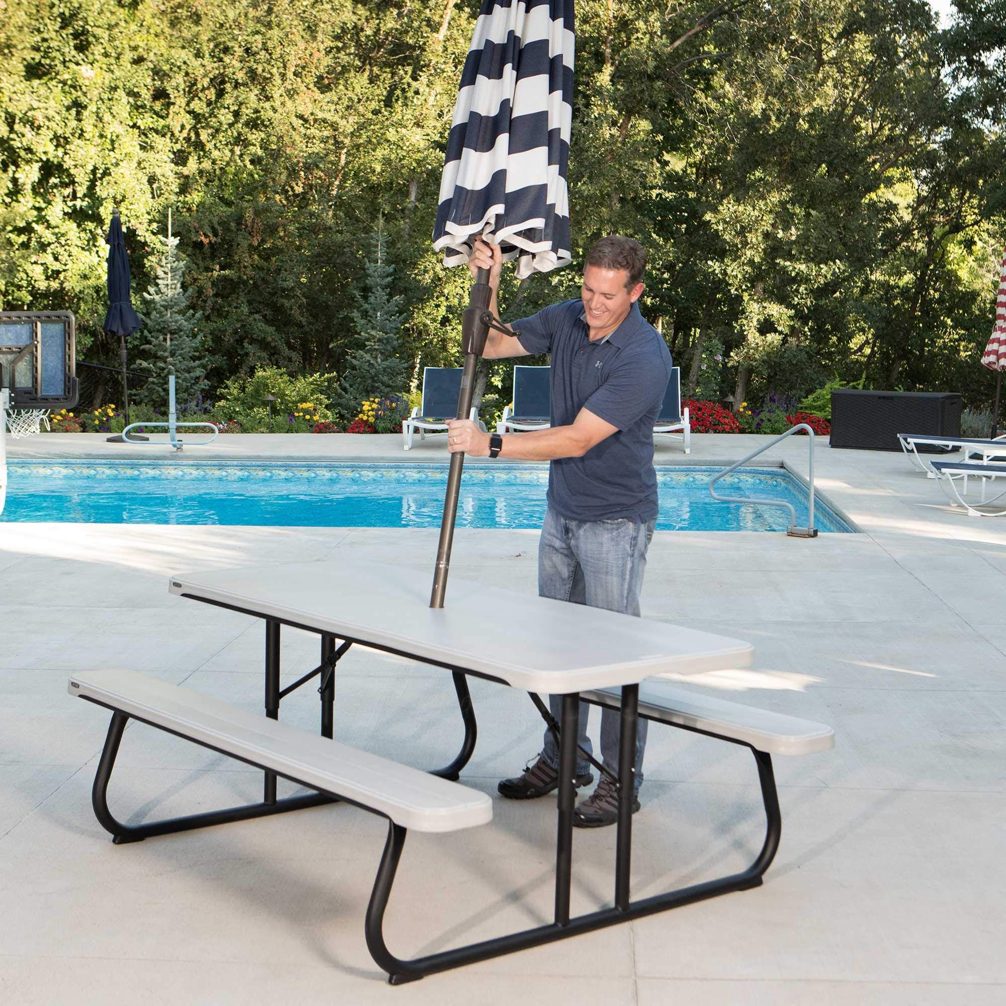 Lifetime Folding Picnic Table, 6-Foot