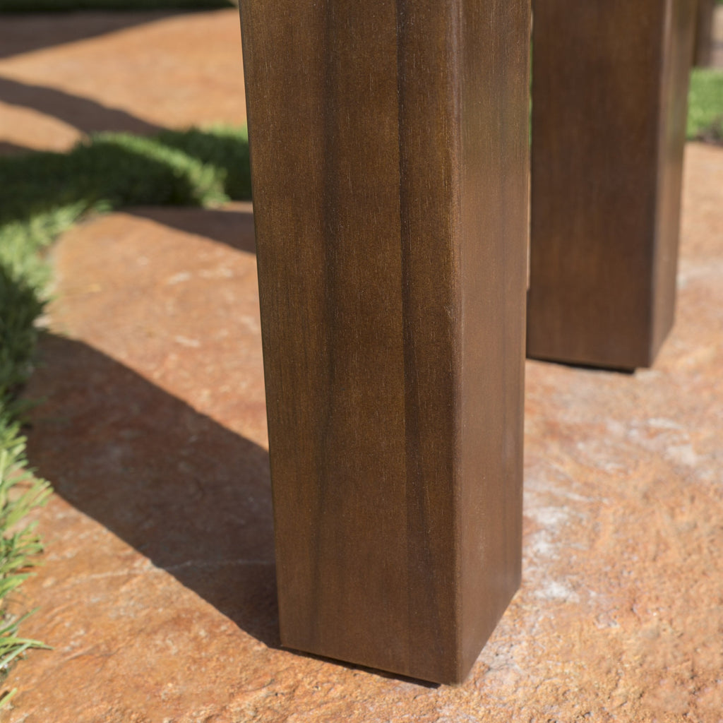 Christopher Knight Home Manila Outdoor Acacia Wood Picnic Set, Dark Brown