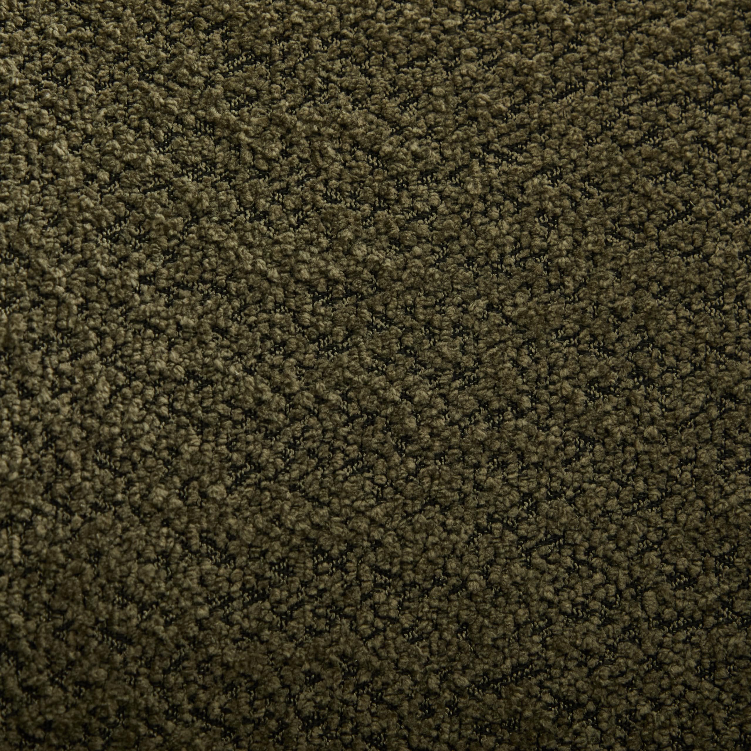 Christopher Knight Home Modern Low Profile Accent Chair for Living Room, Boucle Upholstered Armless Chair with Rubberwood Legs, Comfy Lounge Armchair, Plush Cloud-Like Seating for Bedroom, Olive Green