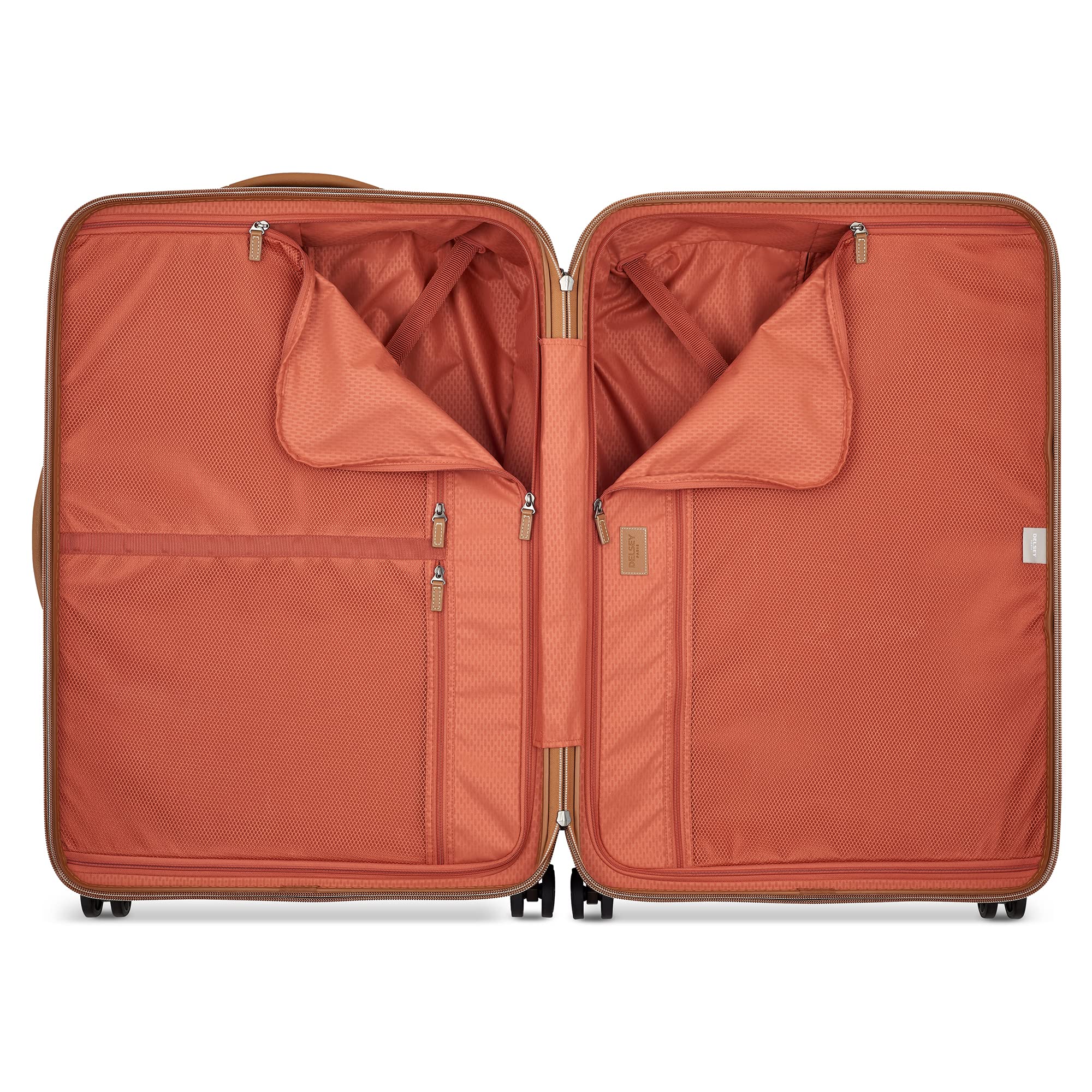 DELSEY PARIS Chatelet Air 2.0 - Hardside Checked Luggage 28 Inch Large - TSA Lock - 360° Spinner Wheels- Polycarbonate Travel Suitcase, Chocolate Brown