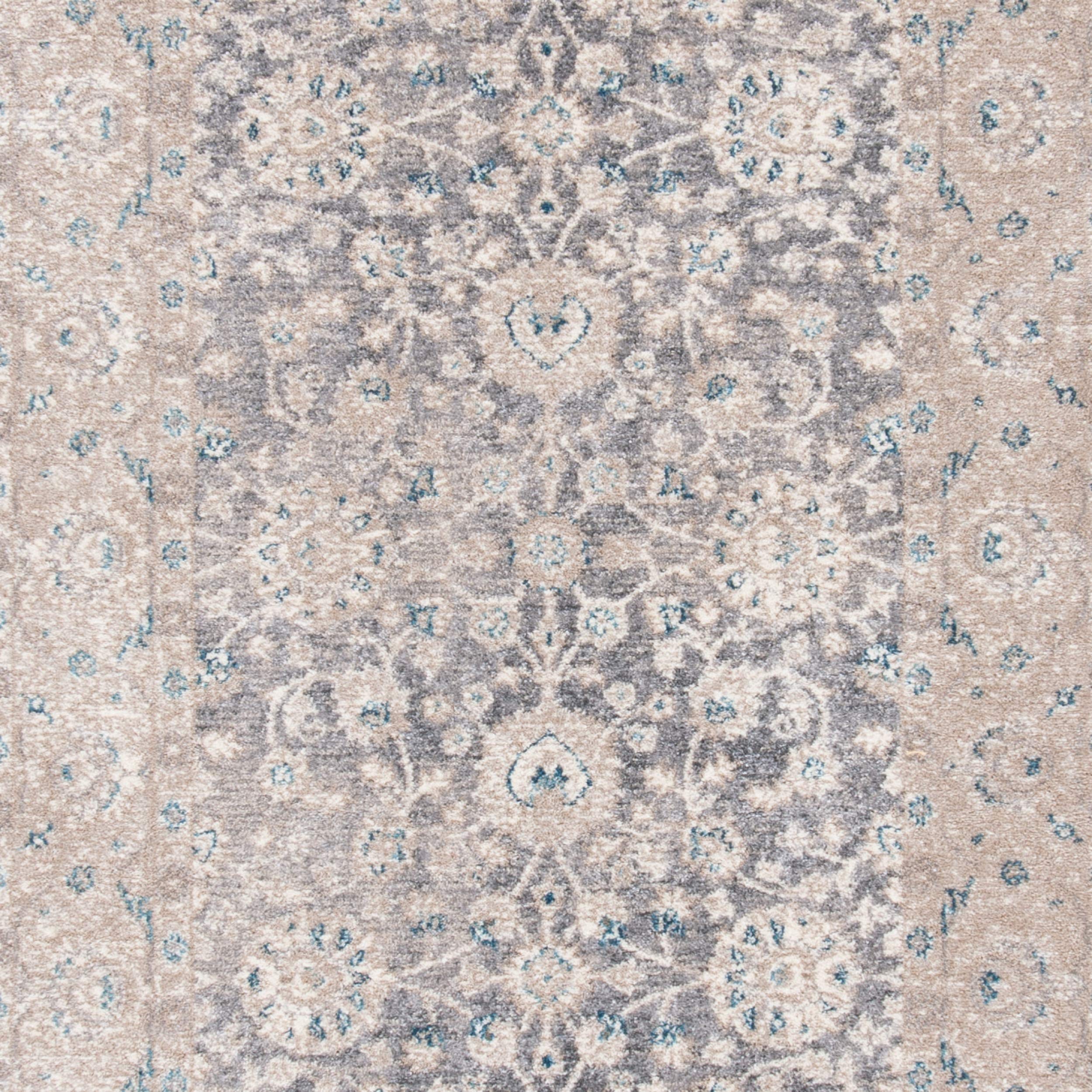 SAFAVIEH Sofia Collection Area Rug - 10' x 14', Light Grey & Beige, Vintage Oriental Distressed Design, Non-Shedding & Easy Care, Ideal for High Traffic Areas in Living Room, Bedroom (SOF330B)