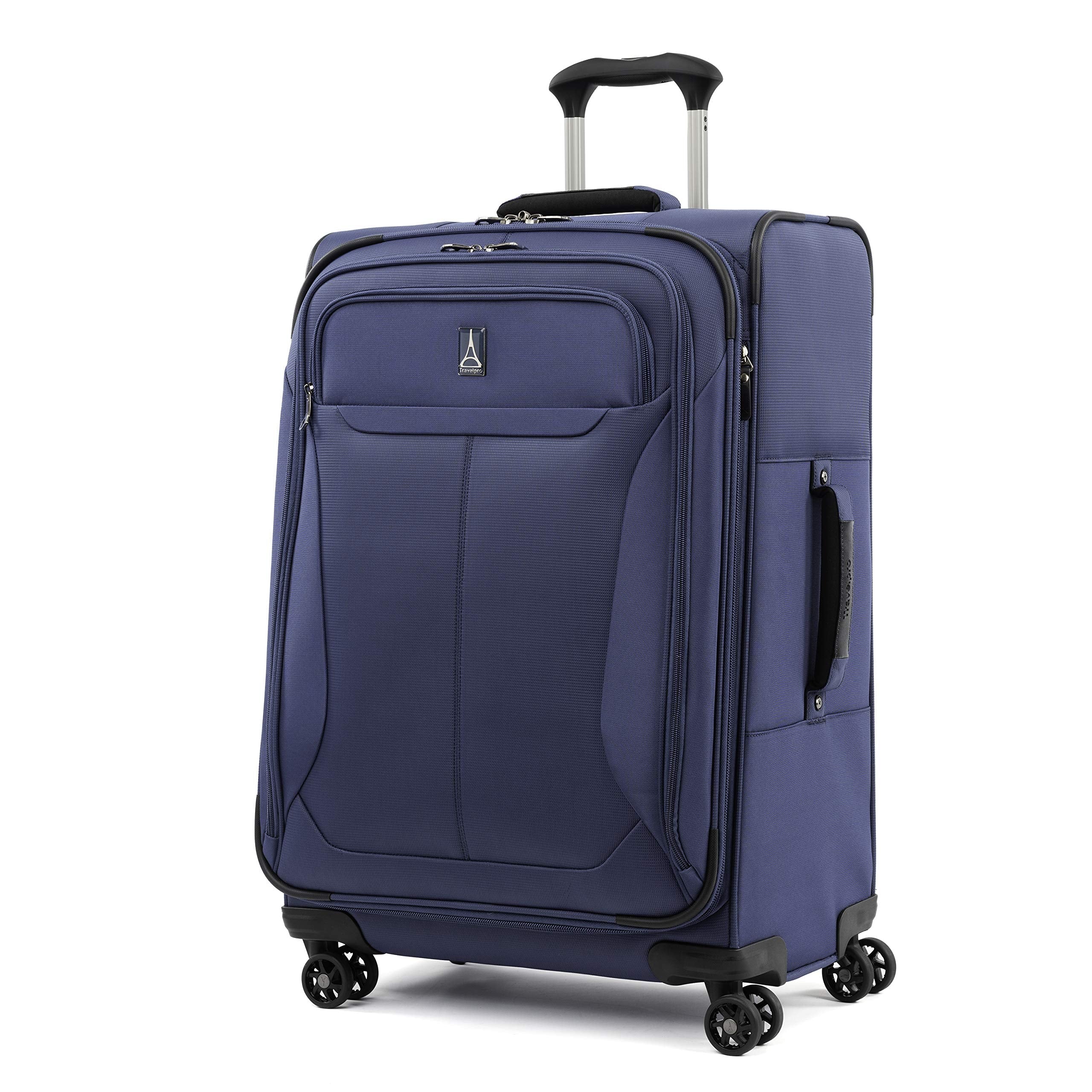 Travelpro Tourlite Softside 2-Piece Set, Expandable Luggage, 4 Spinner Wheels, Lightweight Suitcase, 21" Carry-On, 25" Checked Medium, Blue