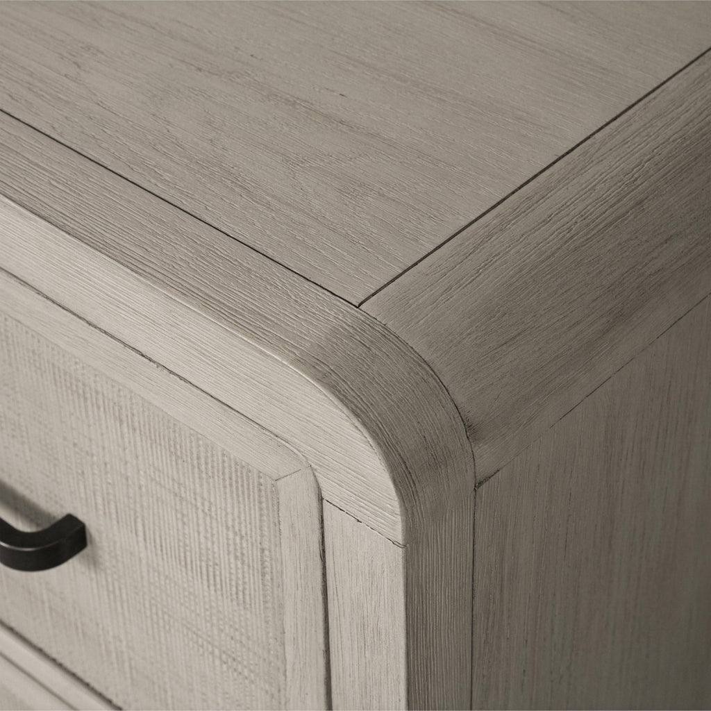 Furniture of America Austin Modern Solid Wood 24-inch 2-Drawer Nightstand with USB Ports, Cedar Bottom Drawer, No Assembly Required for Bedroom, Guest Room, Natural Oak