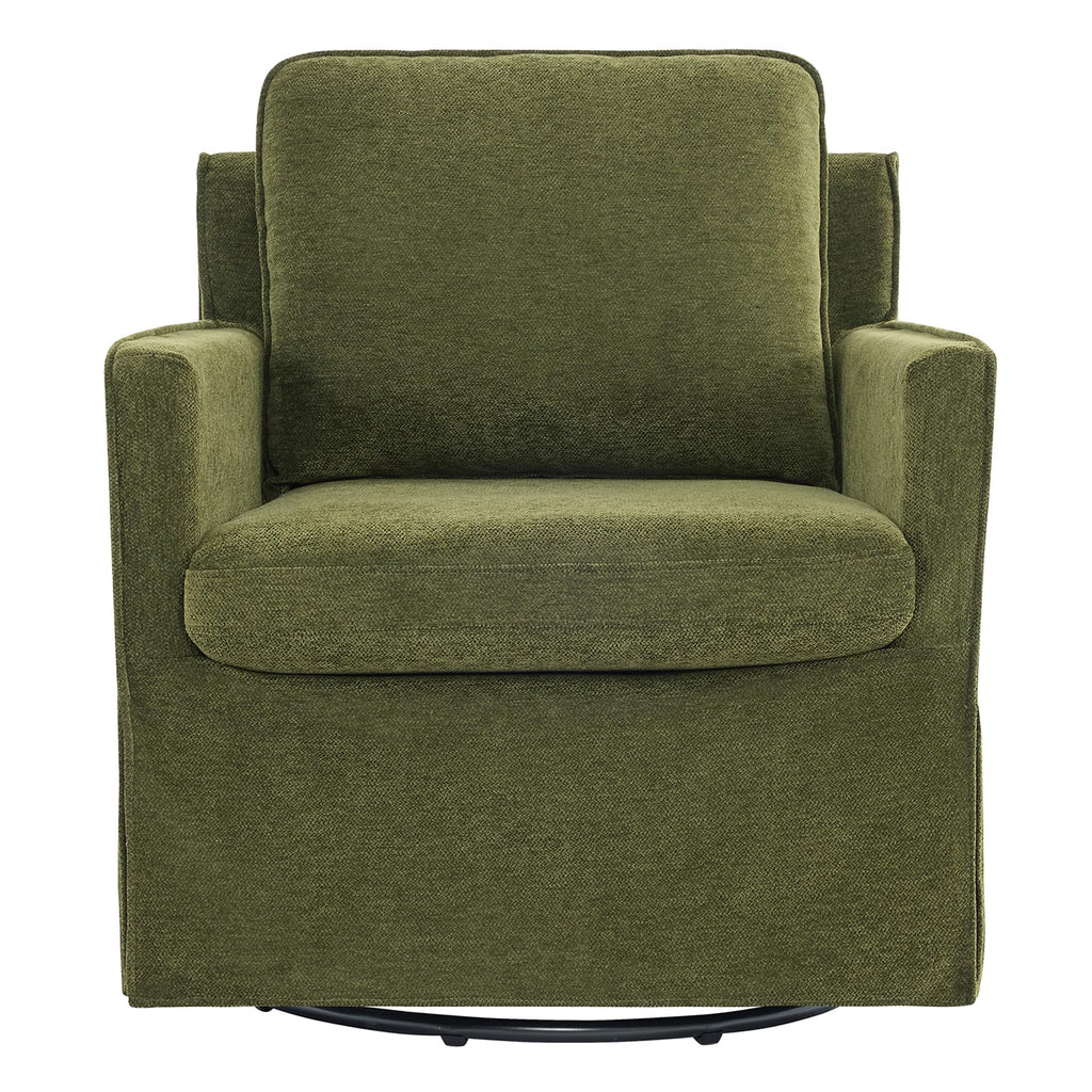 KISLOT Swivel Accent Chair Rocking Recliner 360 Degree Swivel Armchair Machine-Washable Cover for Nursery Living Room Bedroom