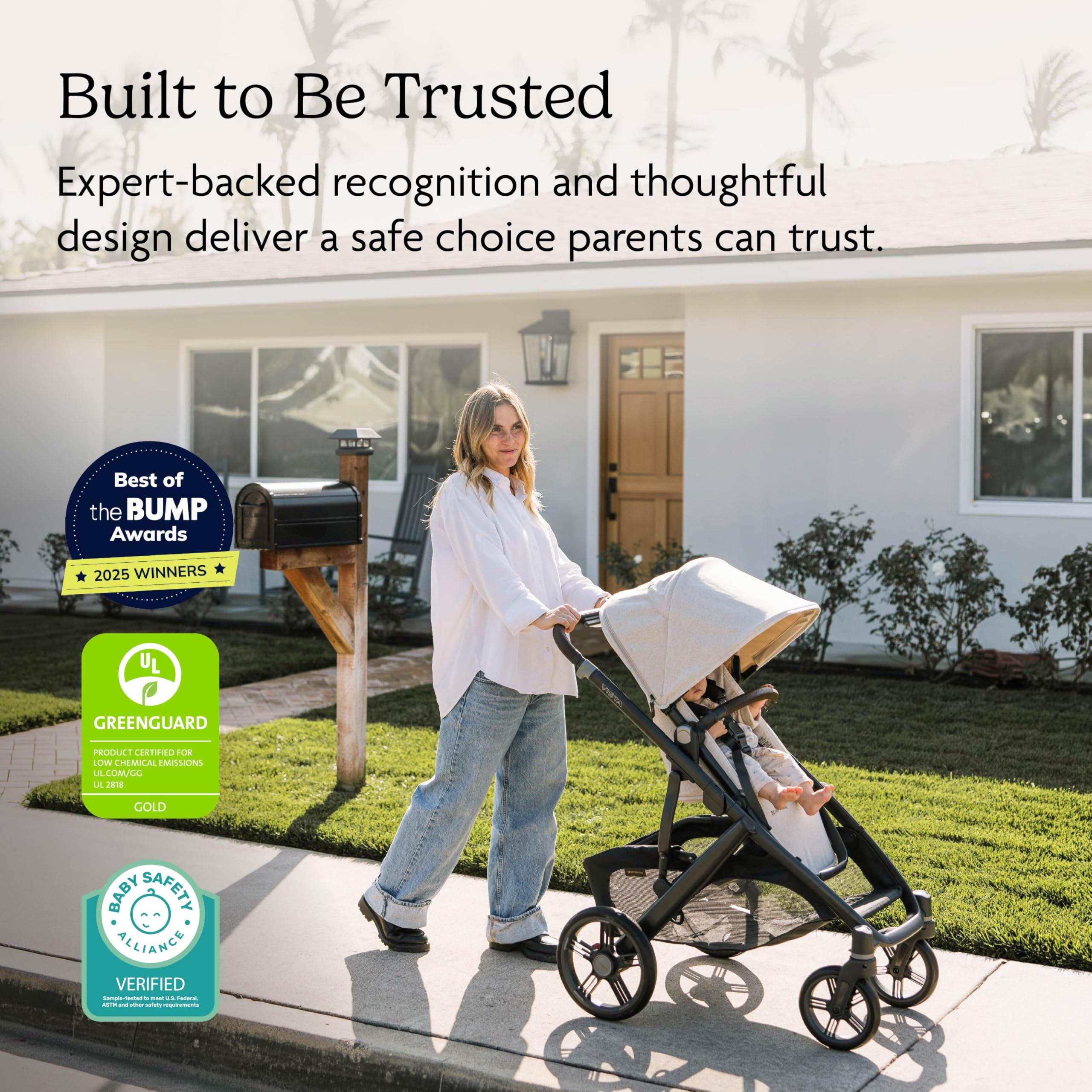 UPPAbaby Vista V3 Convertible Single-to-Double Stroller for Baby & Toddler, 30+ Configurations, Car Seat Compatible, All-Wheel Suspension, XL Basket – Greyson (Charcoal Mélange/Carbon Frame)