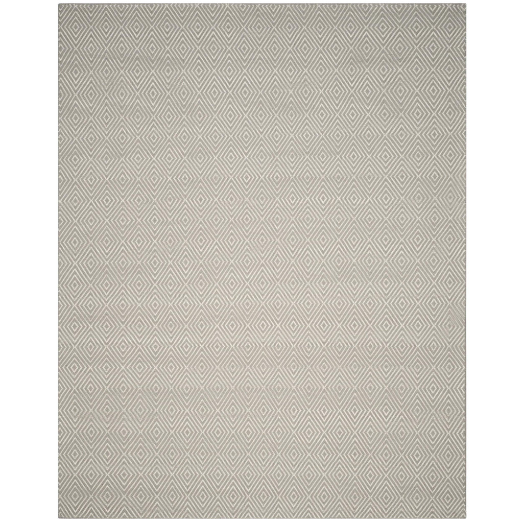 SAFAVIEH Area Rug 8x10 - Wilton Collection - Large - Light Grey & Ivory, Hand-Hooked Wool, Ideal for Living Room, Bedroom, Office, Dining Space (WIL715D)