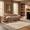 SAFAVIEH Area Rug 8x10 - Reflection Collection - Large - Beige & Cream, Non-Shedding & Easy Cleaning, Ideal for Living Room, Bedroom, Dining Space (RFT664A)