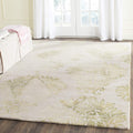 SAFAVIEH Dip Dye Collection 8' x 10' Beige / Green DDY516B Handmade Damask Premium Wool Area Rug