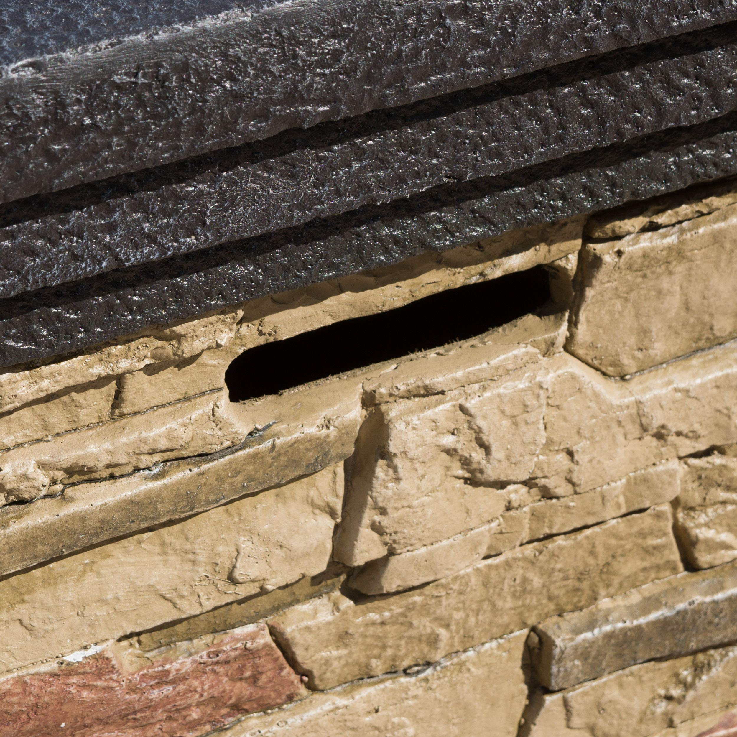 Christopher Knight Home Chesney Stone MGO Fire Column - 40,000 BTU, 19.5", Natural Stone