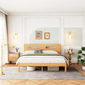 ZIYOO Bed Frame King Size with Storage 14 Inch Heavy Duty Bamboo Bed Frame No Box Spring Needed Easy Assembly No Noise