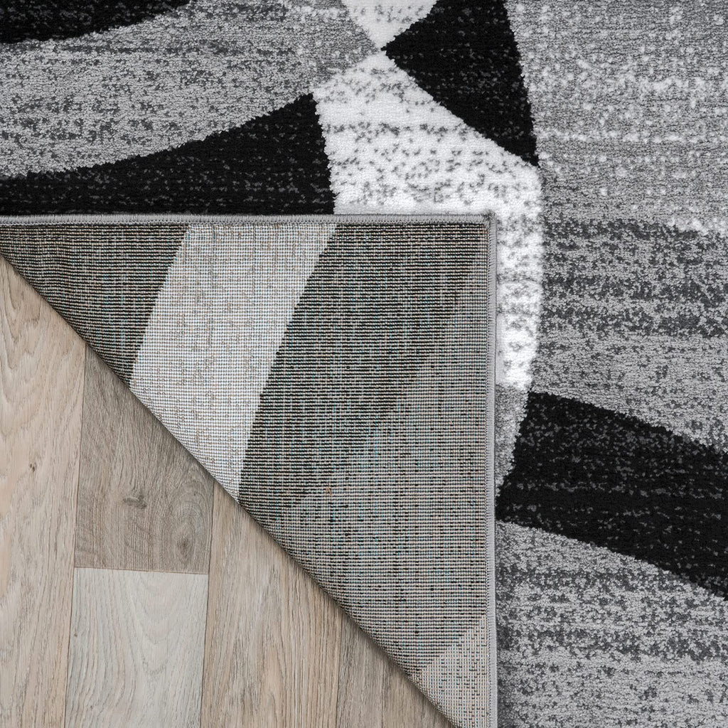 Rugshop Contemporary Abstract Circles Perfect for high Traffic Areas of Your Living Room,Bedroom,Home Office,Kitchen Area Rug 10' x 14' Gray