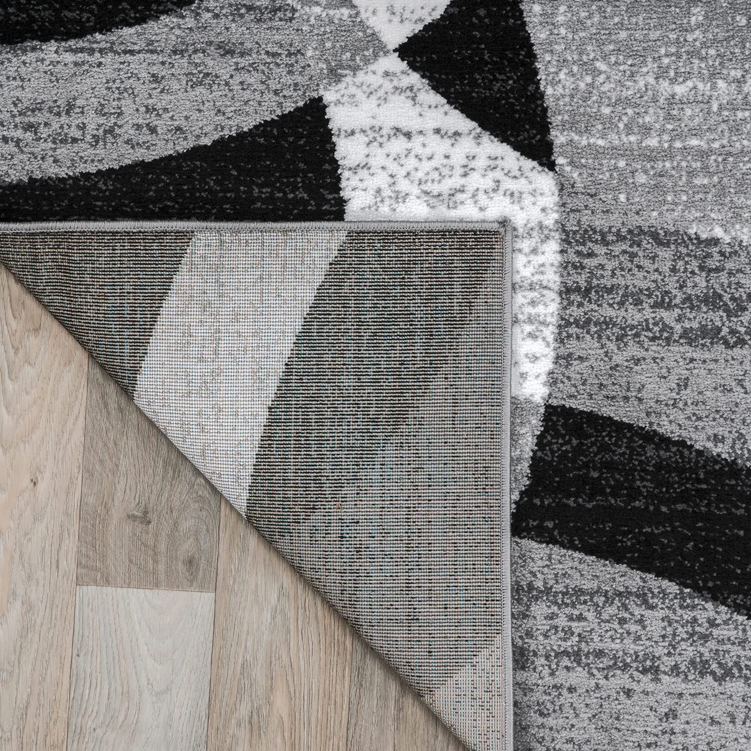 Rugshop Contemporary Abstract Circles Perfect for high Traffic Areas of Your Living Room,Bedroom,Home Office,Kitchen Area Rug 10' x 14' Gray