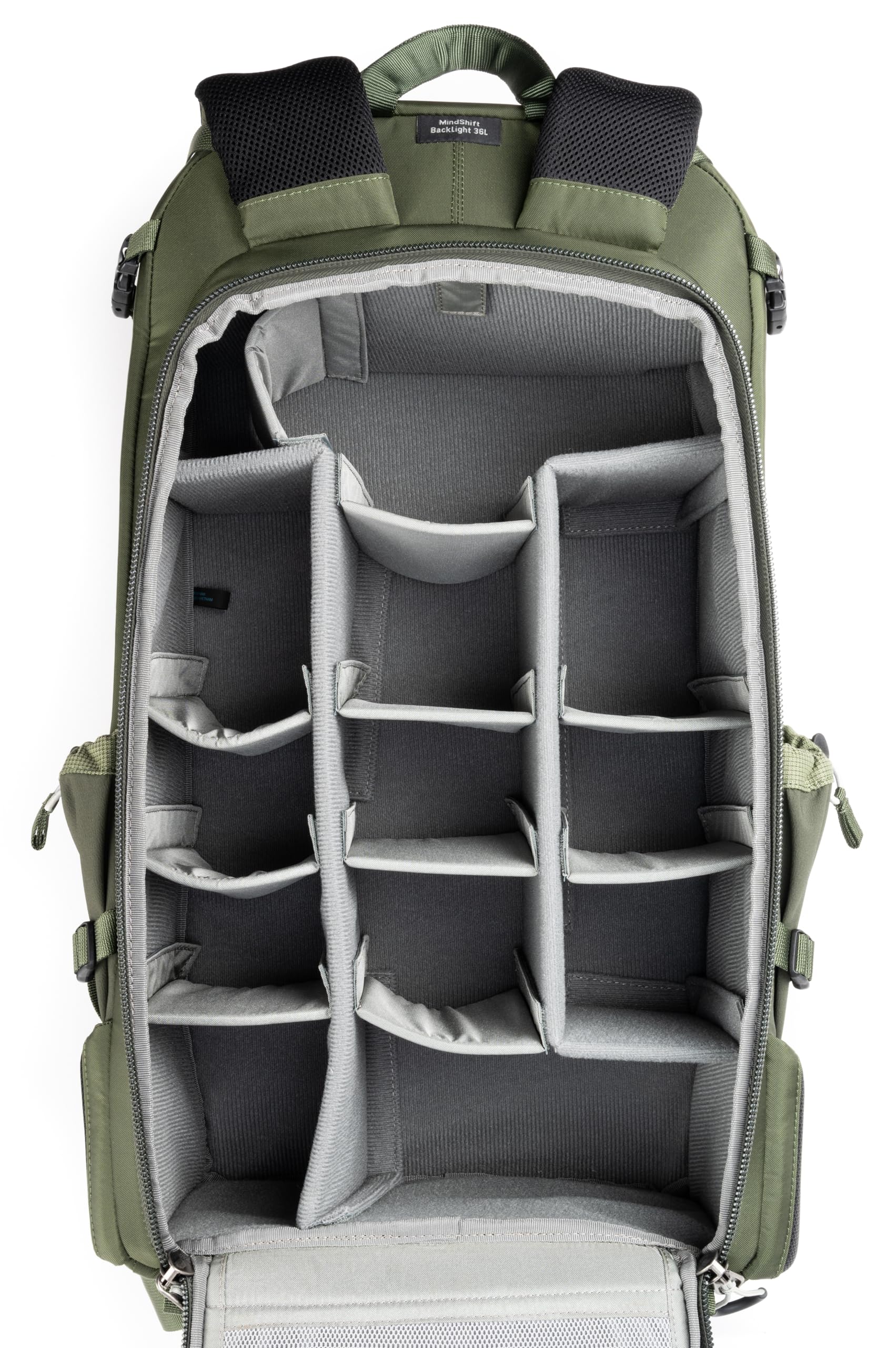 Think Tank BackLight 36L Camera Daypack Backpack for DSLR, Mirrorless, Photography and Video - Montane Green
