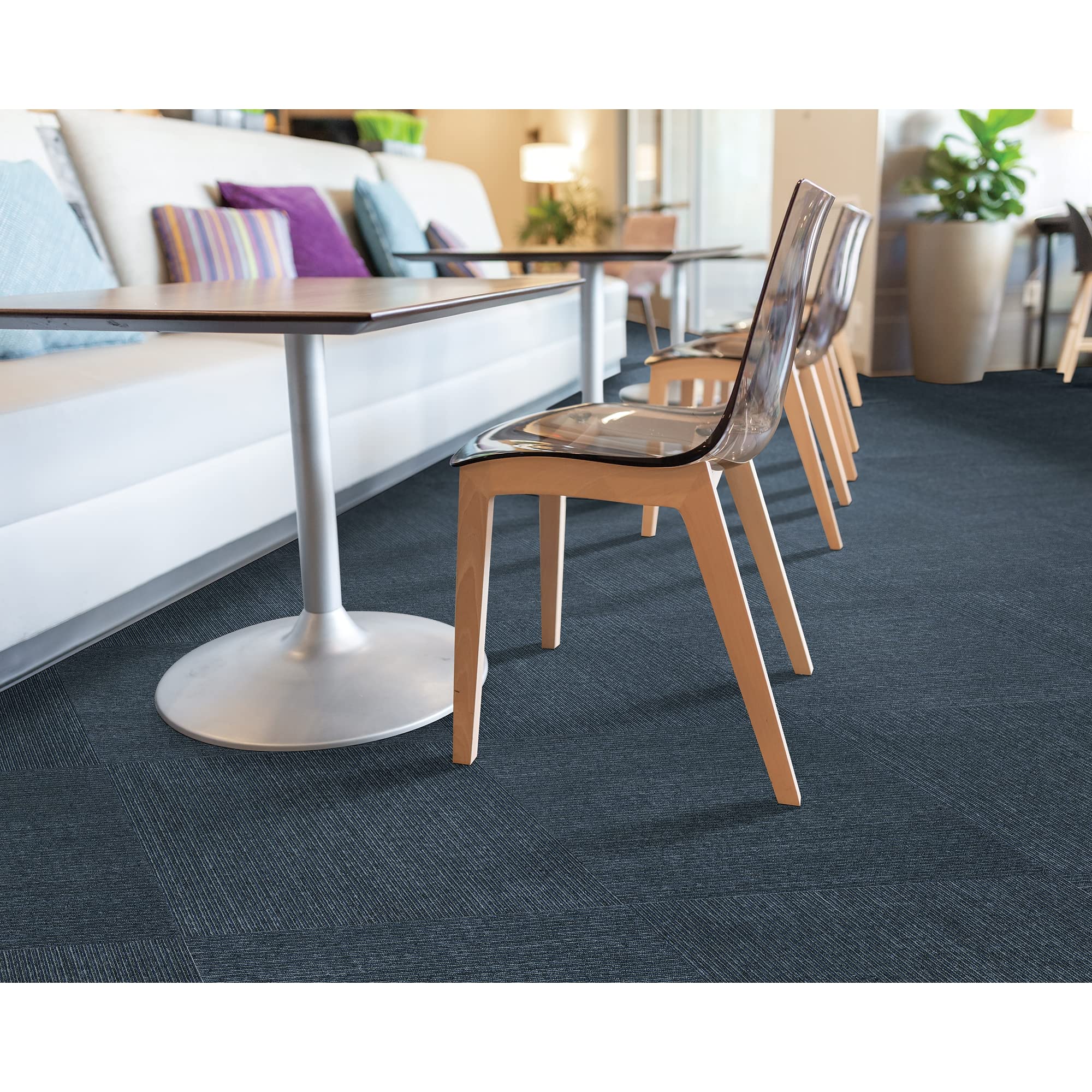 Mohawk Advance 24" x 24" Berber (Loop pile), 0.09" Pile Height, Carpet Tile, PET Fiber, Live News Color, (24 Tiles), (96 sqft/carton)