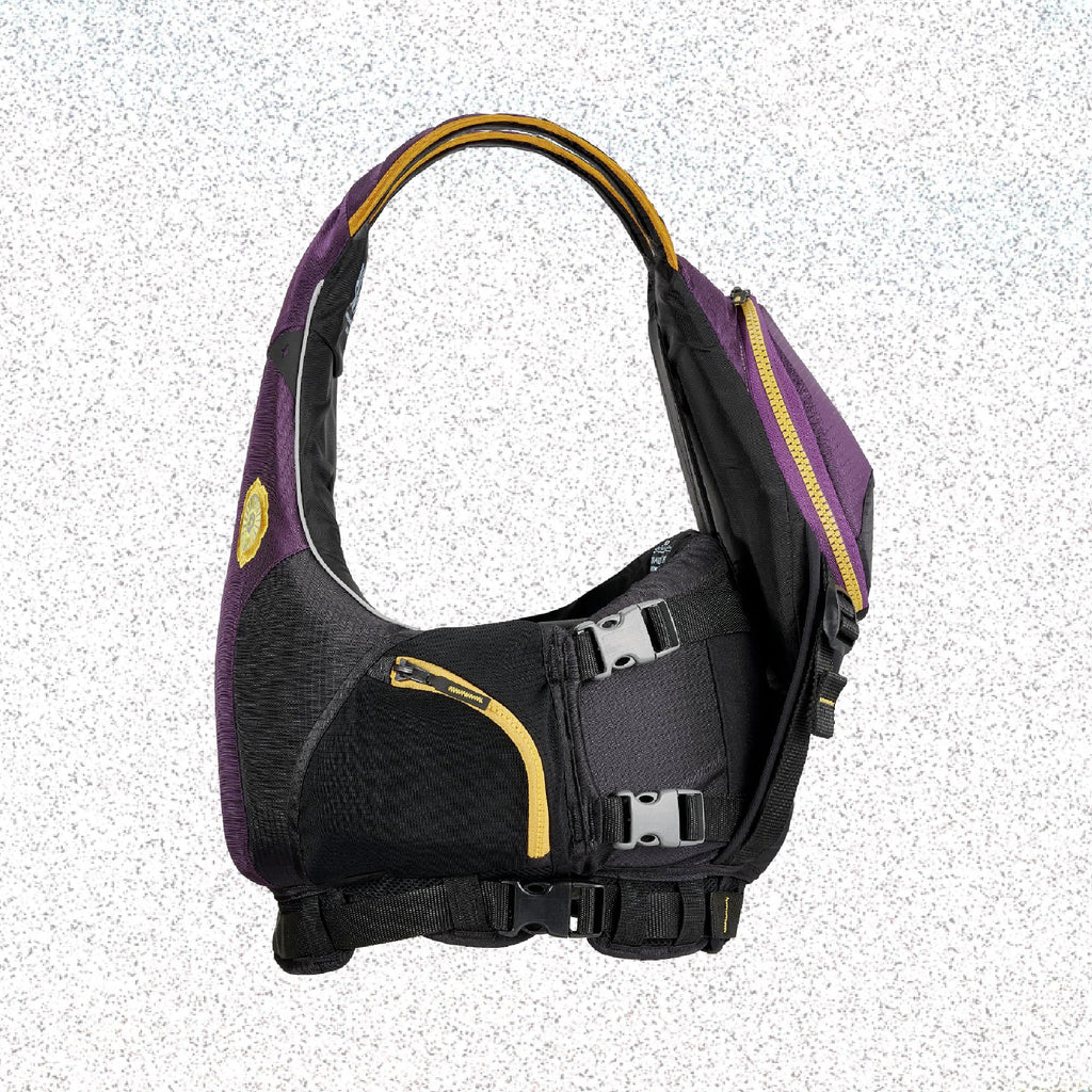Astral Bowen Life Jacket - Lightweight USCG Type III PFD Adult Life Vest for Fishing, Touring, SUP, & Whitewater - Eggplant - Medium/Large
