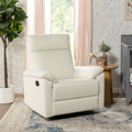 Davinci Suzy Swivel Recliner in Vanilla, GREENGUARD Gold & CertiPUR-US® Certified