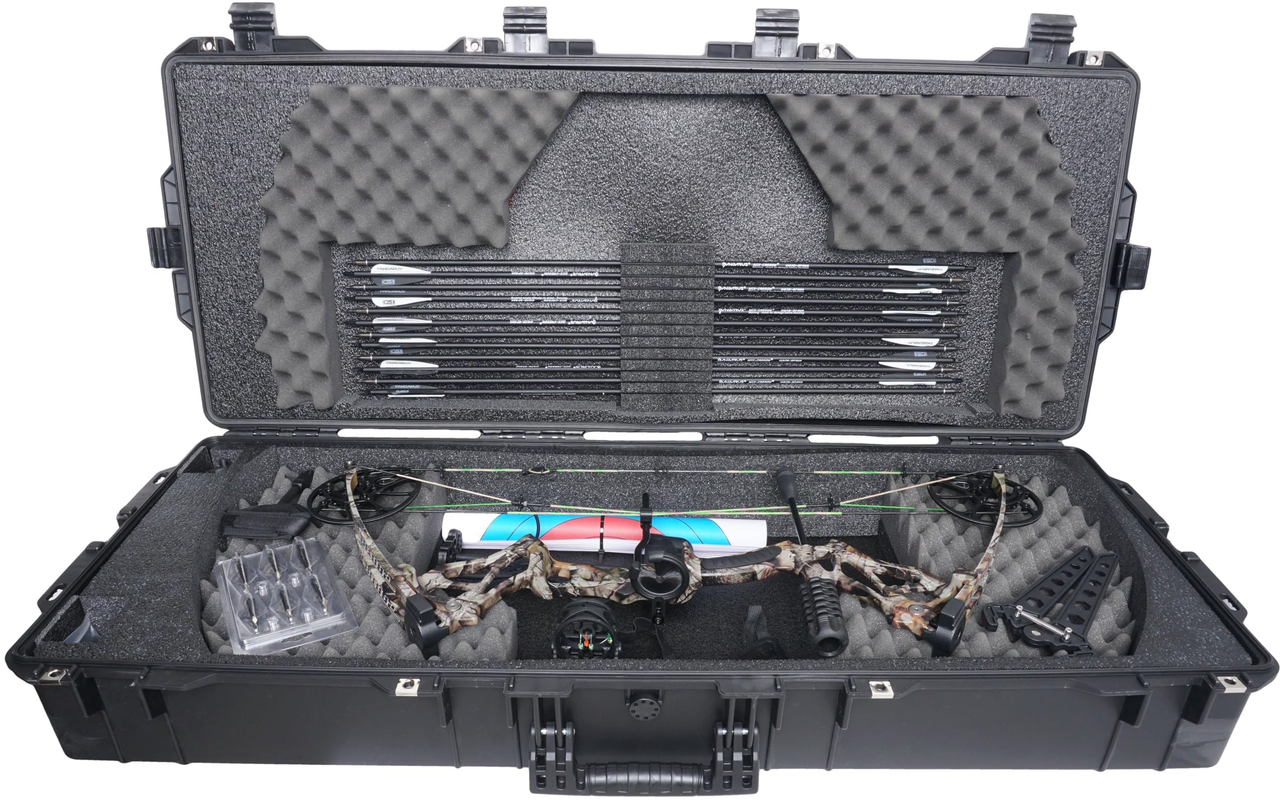 Case Club Parallel Limb Compound Bow Case Gen2. Pre-Cut, Wheeled, Waterproof, Lockable.