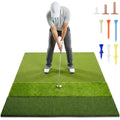 TriZone Pro - 6x4ft Premium Golf Mat | Tri Turf Golf Hitting Mat | Golf Mats Practice Indoor, Outdoor, with Simulator | Thick Base | Extra Large Size | Durable Golf Practice Mat with Tees