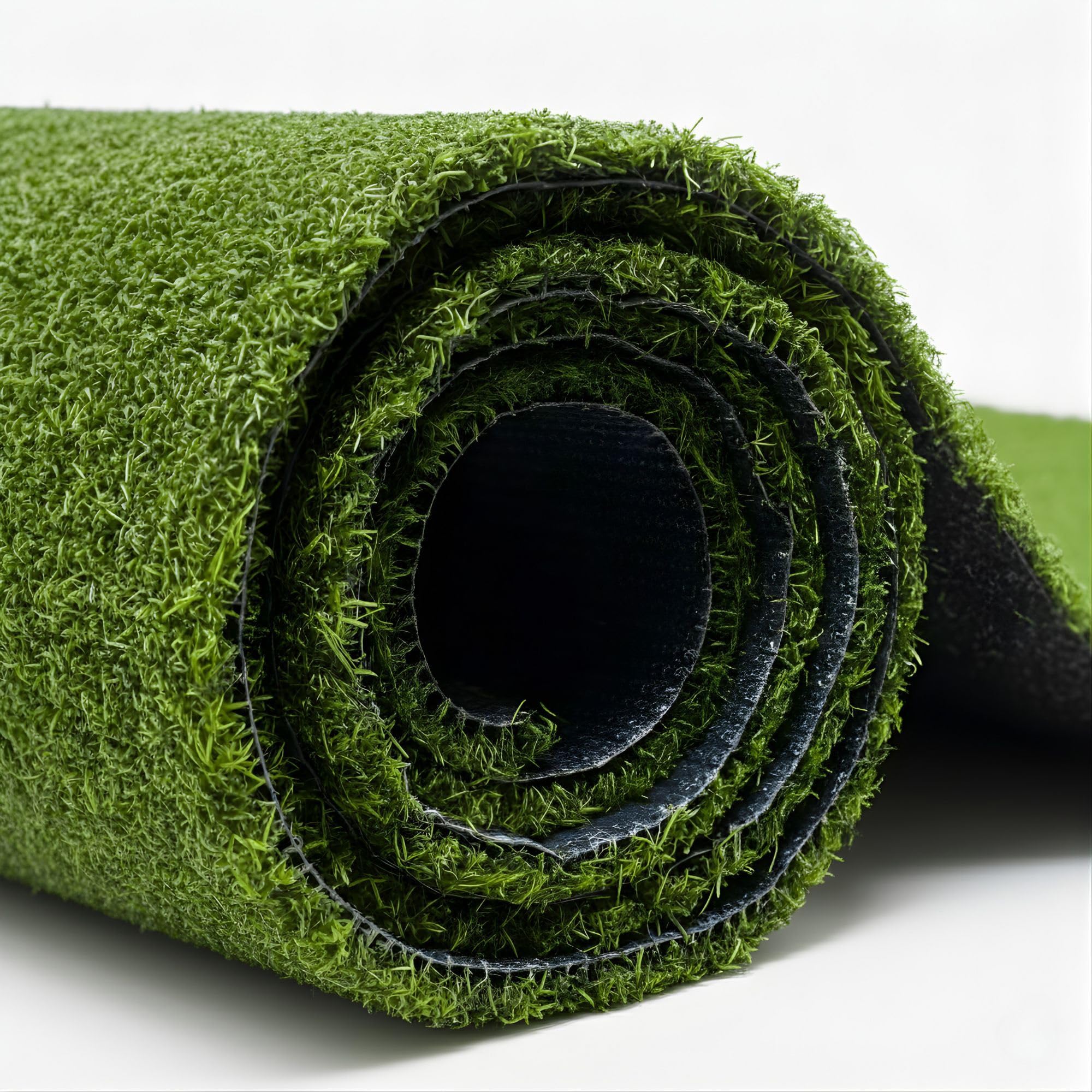 Ottomanson Artificial Grass Turf Runner 2'7" x 26', Fake Grass Rug for Gym Turf Lane, Putting Green & Sled Training, Indoor Outdoor Turf Mat with Drainage Holes, UV Resistant