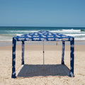 CoolCabana Beach Shade Tent - Easy Setup, UPF 50+ Protection, Large & Medium Sizes, Compact & Wind Resistant - Beach Cabana for The Whole Family - Pineapples, Medium