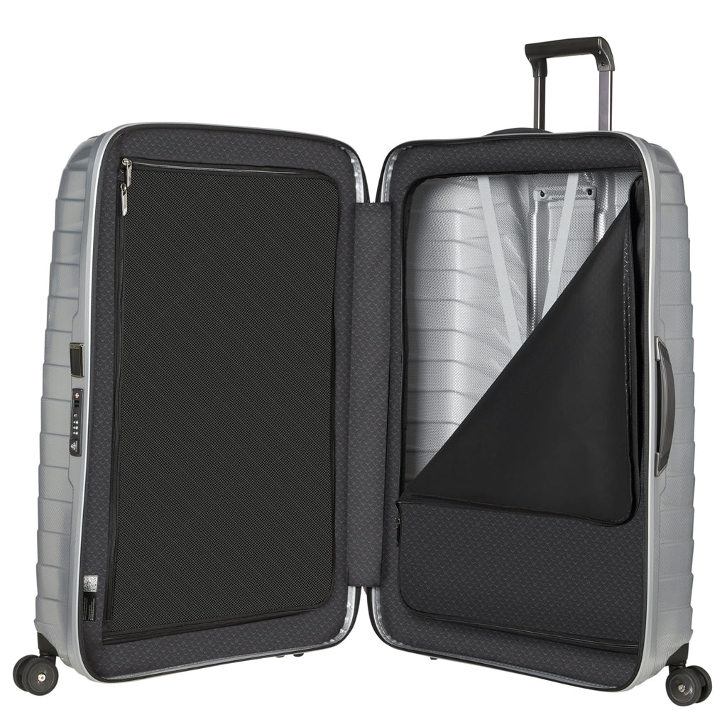 Samsonite Proxis Hardside Expandable Luggage with Spinners, XLarge Spinner, SILVER