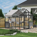 Garvee Large Outdoor Cat Enclosure for Multiple Cats - Weatherproof Catio with UV Cover, Platform & Side Door