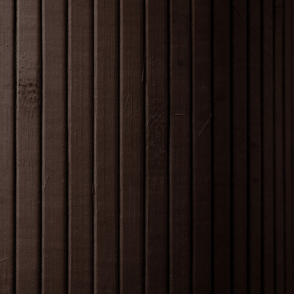 Red Lantern 6 ft. Tall Bamboo Wave Screen - Dark Mocha