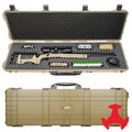 Eylar 44” Hard Rifle Case Equipped With Ragar Reconfigurable & Reusable XP Crosslinked Foam Insert, Waterproof, Shockproof Meets TSA Requirements (Tan)
