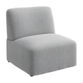 Bush Business Furniture Modular Armless Lounge Chair, Guest Seating for Lobby or Reception Area, Assemble Collection, Fog Fabric