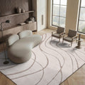 SAFAVIEH Florida Shag Collection Area Rug - 9'6" x 13', Cream & Beige, Non-Shedding & Easy Care, 1.2-inch Thick Ideal for High Traffic Areas in Living Room, Bedroom (SG471-1113)