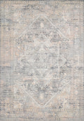 Loloi Lucia Collection LUC-01 Grey/Sunset 7'-9" x 10'-6" Area Rug