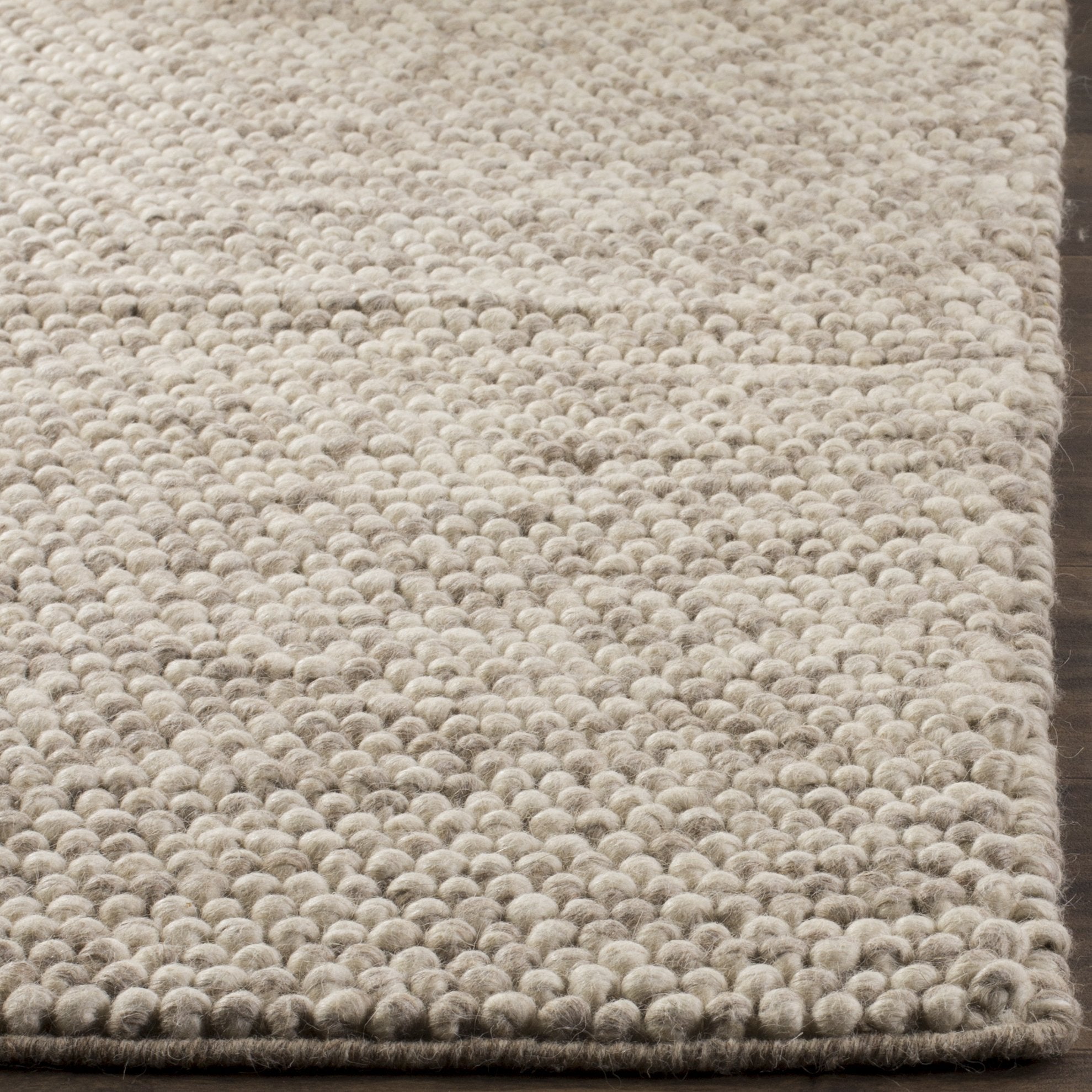 SAFAVIEH Area Rug 9x12 - Natura Collection - Large - Beige, Handmade Wool Blend, Textured Design, Ideal for Living Room, Bedroom, Dining Space (NAT620B)