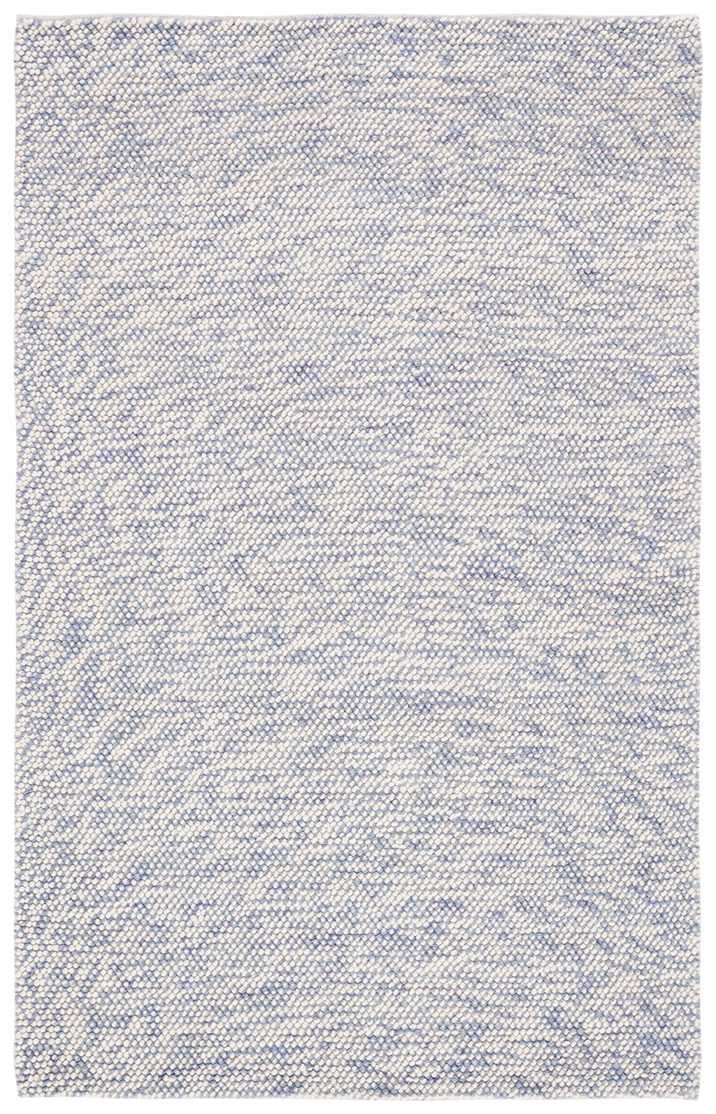 SAFAVIEH Natura Collection Area Rug - 6' x 9', Blue & Ivory, Handmade Wool, Ideal for High Traffic Areas in Living Room, Bedroom (NAT182M)